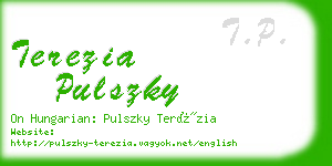 terezia pulszky business card